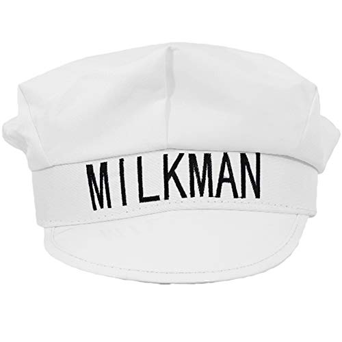 Milkman Hat with Black Bow Tie Classic Vintage 1950's Looking