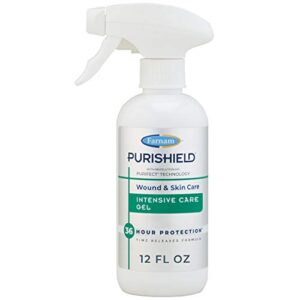 farnam purishield horse wound care, intensive care gel promotes healing, long lasting relief and protection 12 ounces