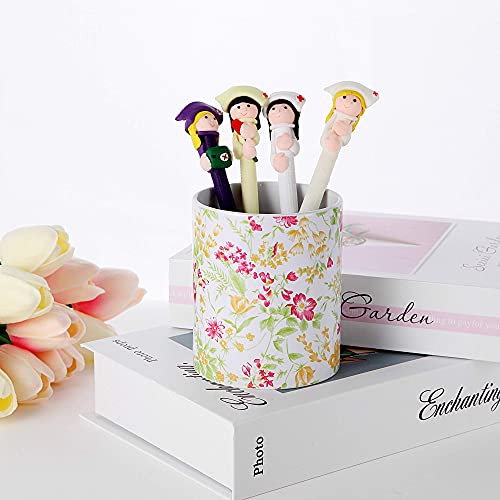 VIBRANZ LAB Pen Holder for Desk Cute Pencil Holder for Desk Makeup Brush Holders Pen Organizer for Desk Cute Stationary Organizer Makeup Brush Organizer Desk Organizers and Accessories Pencil Cup