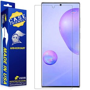 armorsuit militaryshield screen protector designed for samsung galaxy note 20 ultra case friendly anti-bubble hd clear film