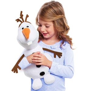 Disney's Frozen 15-inch Olaf Plush Stuffed Toy for Kids Ages 3-5, White, Snowman, Officially Licensed Kids Toys for Ages 2 Up, Gifts and Presents