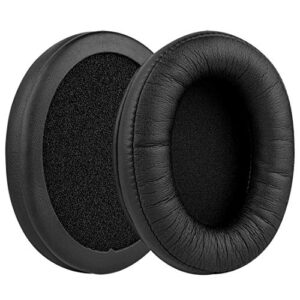 Geekria QuickFit Protein Leather Replacement Ear Pads for Sennheiser HD280 HD280-Pro HD281 HMD280 HMD281 Headphones Earpads, Headset Ear Cushion Repair Parts (Black)