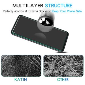 KATIN [2-Pack] Screen Protector For Samsung Galaxy A11, M11 Tempered Glass, Bubble Free, 9H Hardness, Support Fingerprint Reader, Opened Camera Hole