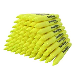 dabo&shobo yellow highlighter, 60 pack -bright color, chisel tip, for adults kids highlighting in the home school office …