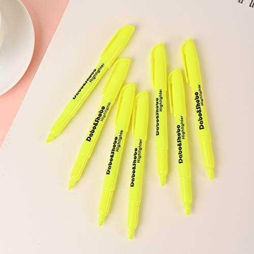 Dabo&Shobo Yellow highlighter, 60 Pack -bright color, chisel tip, for Adults Kids Highlighting in the Home School Office …