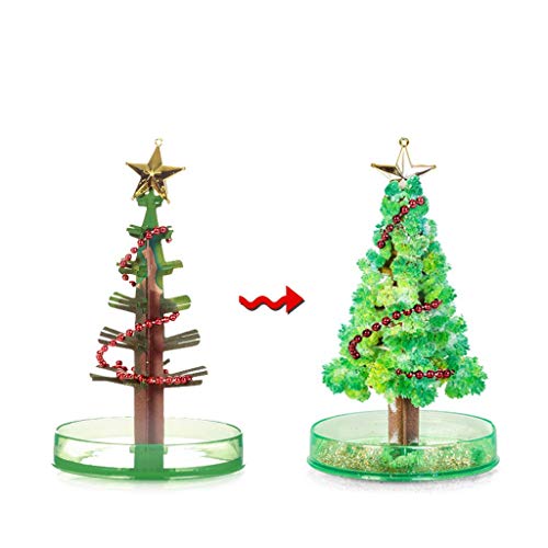 2 PCS Magic Growing Crystal Christmas Tree, DIY Novelty Kit Gifts for Kids Funny Party Toys (2PCS Multicolor)