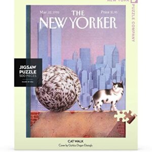 New York Puzzle Company - New Yorker Cat Walk - 500 Piece Jigsaw Puzzle