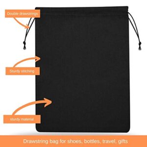 DR Cotton Blend Drawstring Bags for Storage, Shoes, Wardrobe, Pantry, Travel and Organization (7 x 12 inch - 12 pack)