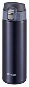 tiger thermos bottle mmj-a482aj tiger mug bottle, 16.2 fl oz (480 ml), sahara one-touch lightweight, navy