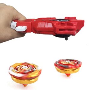 Battling String Launcher and Grip, Gyro Burst Starter String Launcher, Strong Spining Top Toys Accessories Support Left and Right Rotation - Red