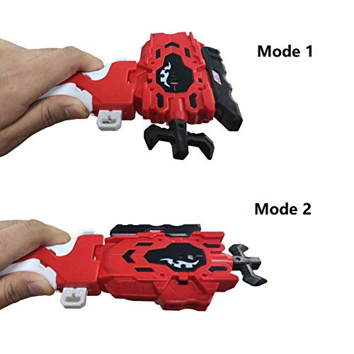 Battling String Launcher and Grip, Gyro Burst Starter String Launcher, Strong Spining Top Toys Accessories Support Left and Right Rotation - Red