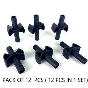 12 Pieces Trampoline Enclosure Pole Gap Spacers -Trampoline Plastic Safety Enclosure Replacement Accessories