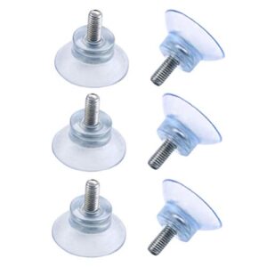 doitool suction cup hooks mini suction cups 6pcs suction cup pvc suction cup sucker pads furniture suction cup with screws for home table (6x13) window suction cups shower suction hooks
