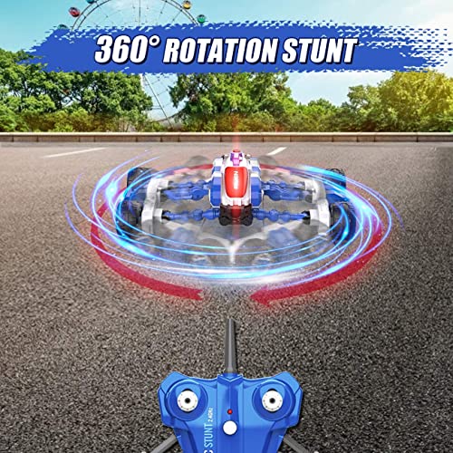 Anysun Remote Control Car for Kids RC Stunt Car Crawler, 360°Spinning High Speed RC Truck, 4WD Vehicle Hobby Toys, 2.4G Controller Cars with 2 Rechargeable Batteries for Kids Christmas Birthday Gift​