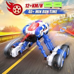 Anysun Remote Control Car for Kids RC Stunt Car Crawler, 360°Spinning High Speed RC Truck, 4WD Vehicle Hobby Toys, 2.4G Controller Cars with 2 Rechargeable Batteries for Kids Christmas Birthday Gift​