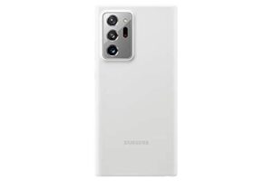 samsung official galaxy note 20 series silicone cover (white, note20 ultra)