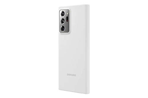 Samsung Official Galaxy Note 20 Series Silicone Cover (White, Note20 Ultra)