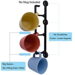 YYST Magnetic Vertical Narrow Corner Coffee Mug Rack Hanger Cup Holder Hooks for Coffee Mugs, Tea Cups On The Refrigerator , etc (1)