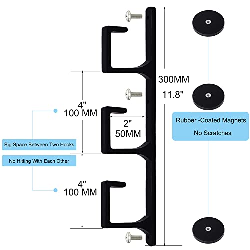 YYST Magnetic Vertical Narrow Corner Coffee Mug Rack Hanger Cup Holder Hooks for Coffee Mugs, Tea Cups On The Refrigerator , etc (1)