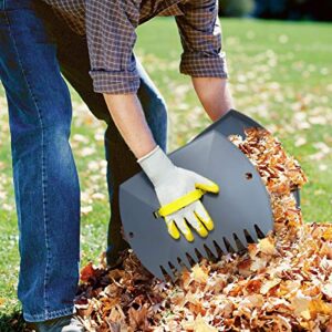 Jardineer Leaf Scoops and Claws, Lightweight Leaf Grabber Claws, Yard Scoops for Leaves, Grass, Lawn Clippings, Twigs or Debris (2 Pack)