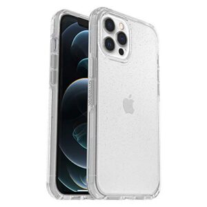 otterbox symmetry clear series case for iphone 12 pro max - stardust (silver flake/clear)
