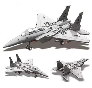general jim's military building blocks plane - f-15 eagle fighter model building blocks toy plane - f15 model plane play set great for teens and adults