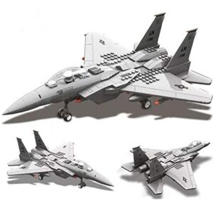 General Jim's Military Building Blocks Plane - F-15 Eagle Fighter Model Building Blocks Toy Plane - F15 Model Plane Play Set Great for Teens and Adults