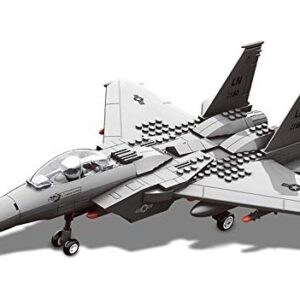 General Jim's Military Building Blocks Plane - F-15 Eagle Fighter Model Building Blocks Toy Plane - F15 Model Plane Play Set Great for Teens and Adults