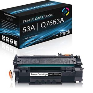 1 pack 53a | q7553a (black) compatible high yield toner cartridge replacement for hp laser jet p2014 p2014n p2015 p2015d p2015dn p2015x m2727nf printers,sold by thurink.
