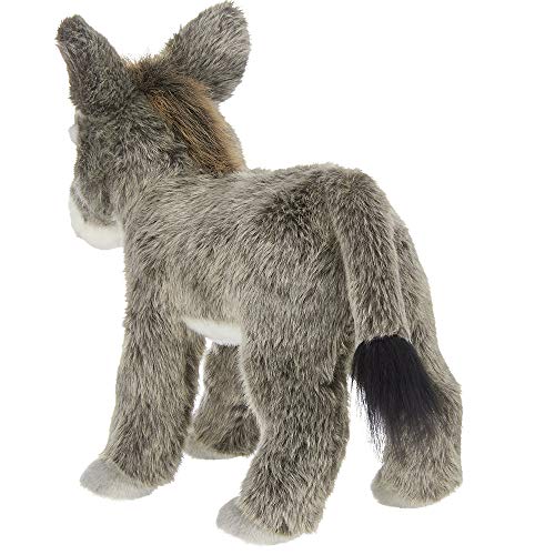 Bearington Pedro Plush Donkey Stuffed Animal, 12 Inches