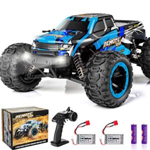 phywess rc cars remote control car for boys 2.4 ghz high speed racing car, 1:16 rc trucks 4x4 offroad with headlights, electric rock crawler toy car gift for kids adults girls