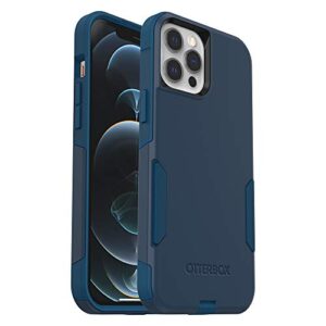 otterbox commuter series case for iphone 12 pro max - bespoke way (blazer blue/stormy seas blue)