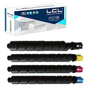 lcl compatible toner cartridge replacement for kyocera tk8337 tk-8337 tk8337k tk-8337k tk-8337c tk-8337m tk-8337y 1t02nd0us0 1t02ndcus0 1t02ndbus0 1t02ndaus0 (4-pack kcmy)