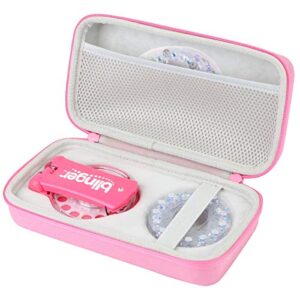 co2CREA Hard Case Replacement for Blinger Ultimate Set Glam Collection Refill Gems Bedazzler Kit with Rhinestones Hair Gems Nail Jewels, Pink Case