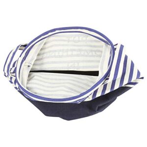 Storage Hamper, Cloth Laundry Hamper, Portable Laundry Hamper, Laundry Basket, for Magazines Home Storage Home Organization Clothes(Blue Stripes)