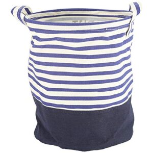 Storage Hamper, Cloth Laundry Hamper, Portable Laundry Hamper, Laundry Basket, for Magazines Home Storage Home Organization Clothes(Blue Stripes)