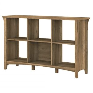 bush furniture salinas 6 cube organizer, reclaimed pine