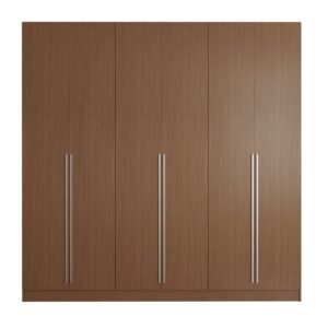 manhattan comfort eldridge modern contemporary 4 drawer freestanding bedroom armoire, 90.5", maple cream