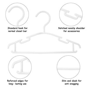 GoodtoU Baby Hangers 100Pack Kids Hangers Plastic Baby Hangers for Closet Children Hangers Infant Hangers Toddler Hangers Small Hangers