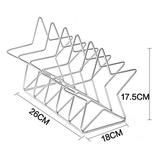 Newspaper Rack Magazine Rack Book Shelf Bookend Storage Rack Metal Wire Letter Rack Display Stand Desk Office 26X18X17.5CM MUMUJIN (Color : Gold)