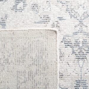 Safavieh Restoration Vintage Collection 8' x 10' Grey/Ivory RVT707F Handmade Distressed Wool & Viscose Area Rug