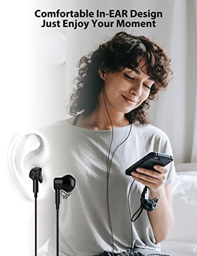 APETOO USB C Headphones for Samsung S22 S23 Ultra S21 S20 FE A53 Note 10 Plus,Magnetic USB Type C Earphones Wired Earbuds with Mic HiFi Stereo Noise Canceling for iPad Pro Pixel 7 6 Pro 6a 5 OnePlus 9