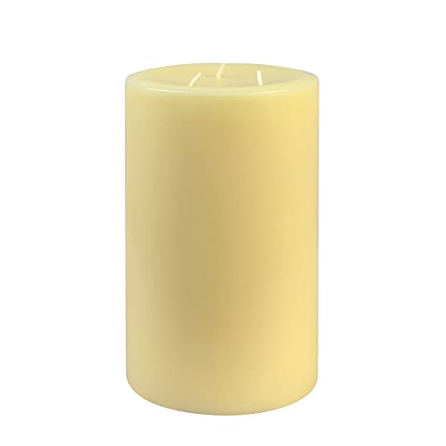 6 x 9 Inch Ivory Pillar Candle