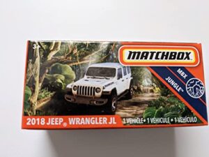 matchbox 2018 jeep wrangler jl [rubicon] 64/100, pearl white