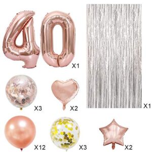 40th Birthday Decorations For Women 40th Birthday Balloons 40th Birthday Party Decorations