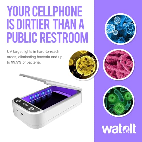 Watolt UV Light Sanitizer - Cell Phone Sanitizer Sterilizer Cleaner Box for Smartphone iPhone