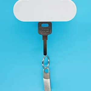 White Cloud Magnetic Key Holder for Wall, Creative and Unique Ornament, Strong Magnetic Force Can Hang Multiple Keys and Keychain, Easy to Install and Convenient to Use. (White)