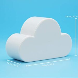 White Cloud Magnetic Key Holder for Wall, Creative and Unique Ornament, Strong Magnetic Force Can Hang Multiple Keys and Keychain, Easy to Install and Convenient to Use. (White)