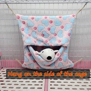 Oncpcare Envelope Shape Small Pet Hanging Nap Sack Sleep Bag Bed, Sugar Glider Cage Hammock, Guinea Pig Cage Accessories Bedding for Critter