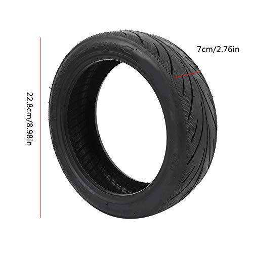 Keenso Electric Scooter Tires, Electric Scooter Outer Tire Solid Rubber Electric Scooter Vacuum Outer Tire Replacement for Scooter Max‑G30